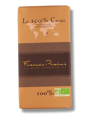Pralus dunkle Schokolade aus Madagaskar 100% 100g -bio-