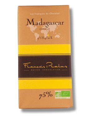 Pralus dunkle Schokolade aus Madagascar 75% 100g -bio-