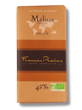 Pralus dunkle Schokolade aus Melissa 45% 100g -bio-