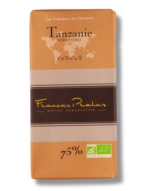 Pralus dunkle Schokolade aus Tansania 75% 100g -bio-